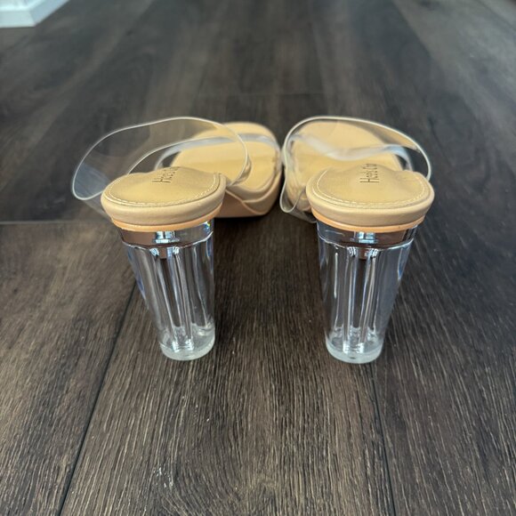 AMAZON - Clear Platform Heels - Size 10 - Picture 3 of 5